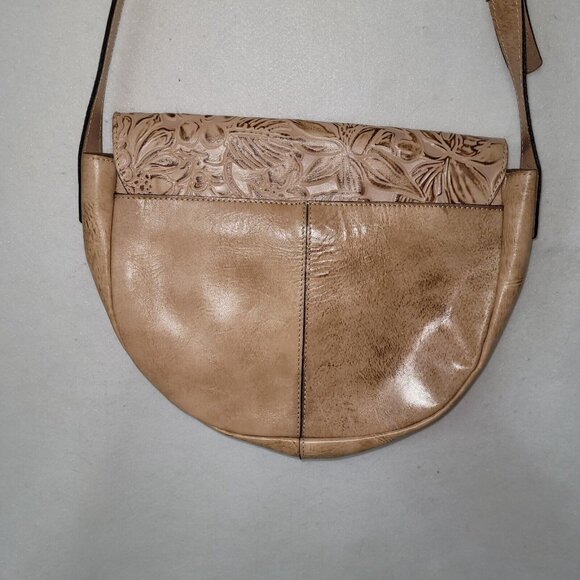 Patricia Nash Bag Womens Rosolini Tooled Leather Saddle Natural Style P472203 - Picture 4 of 16